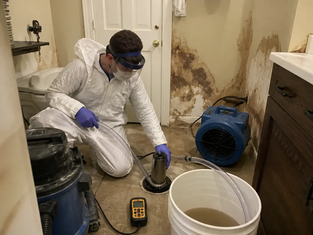 Toilet Overflow Cleanup